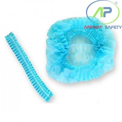 Bao tóc y tế -xếp con sâu (Màu xanh)